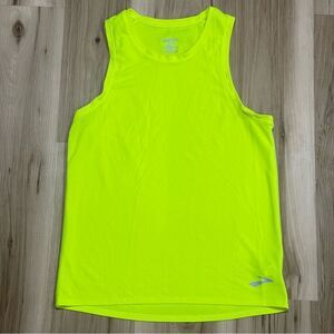 Brooks Neon Yellow Lightweight Running Tank